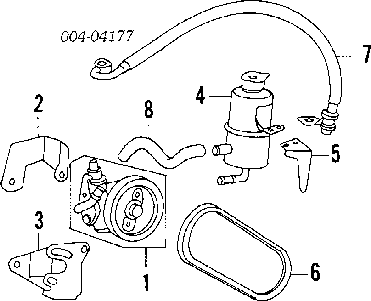 Бачок насосу гідропідсилювача керма Mitsubishi Colt 3 (C5A) (Міцубісі Кольт)