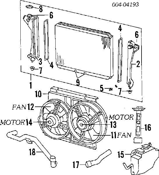 4401974 Chrysler радіатор охолодження двигуна
