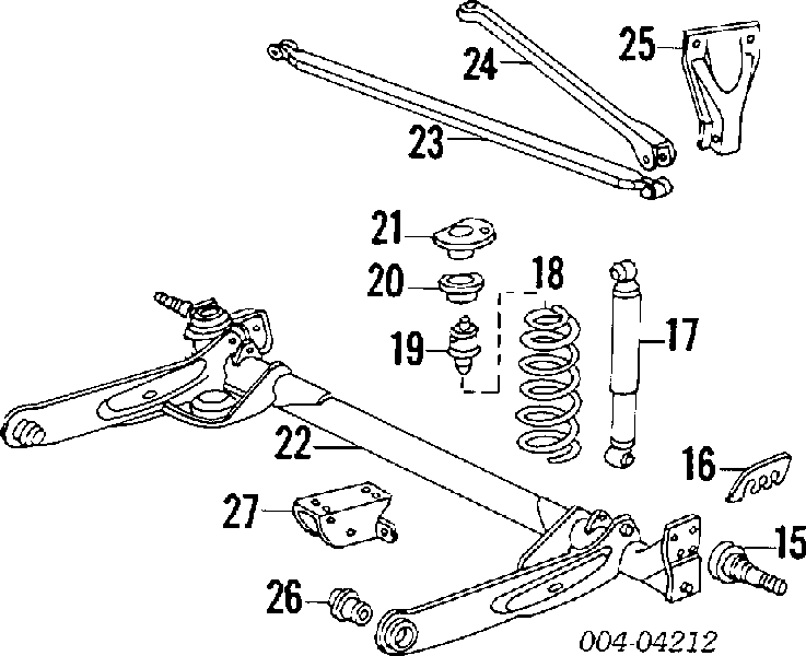 Амортизатор задній 04694773 Chrysler