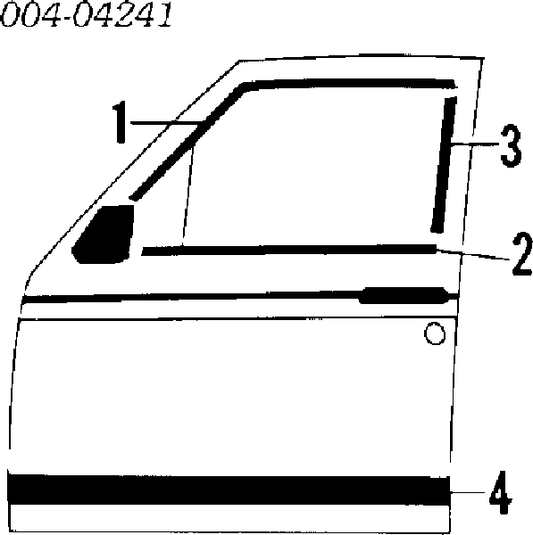 K04723787 Fiat/Alfa/Lancia дзеркальний елемент дзеркала заднього виду, лівого