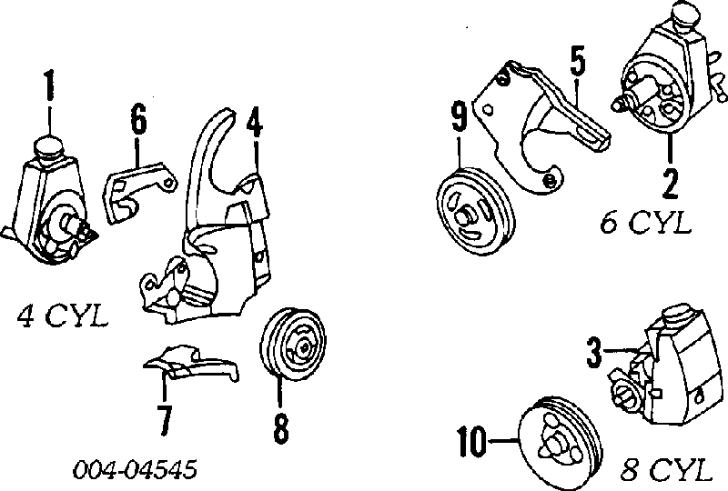 52039489AB Chrysler насос гідропідсилювача керма (гпк)