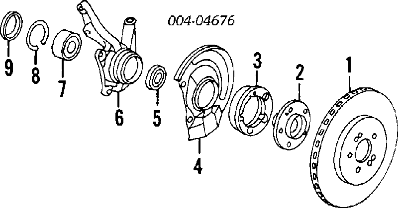 Диск гальмівний передній MB858799 Chrysler