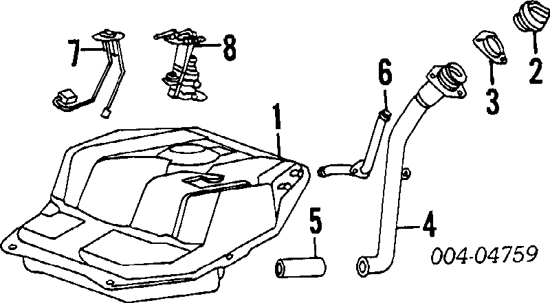 Модуль паливного насосу, з датчиком рівня палива MD074602 Chrysler