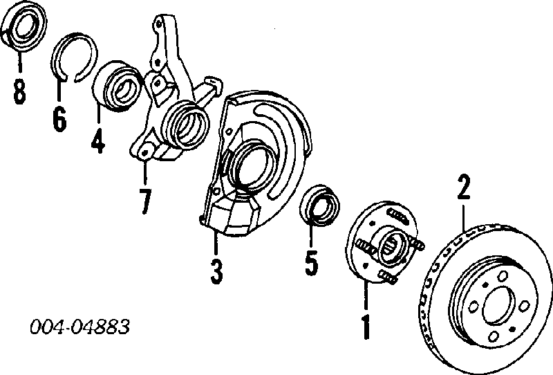 Шланг гальмівний передній MR129744 Chrysler