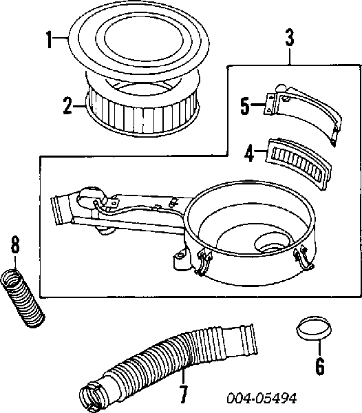 Фільтр повітряний MD604880 Chrysler