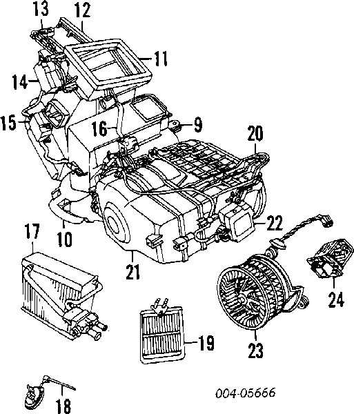 Радіатор пічки (обігрівача) Chrysler 4644708 ціна, від 33.75 USD
