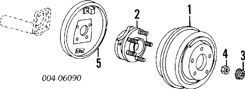 Підшипник маточини задньої Chrysler 4486860 ціна, від 34.84 USD