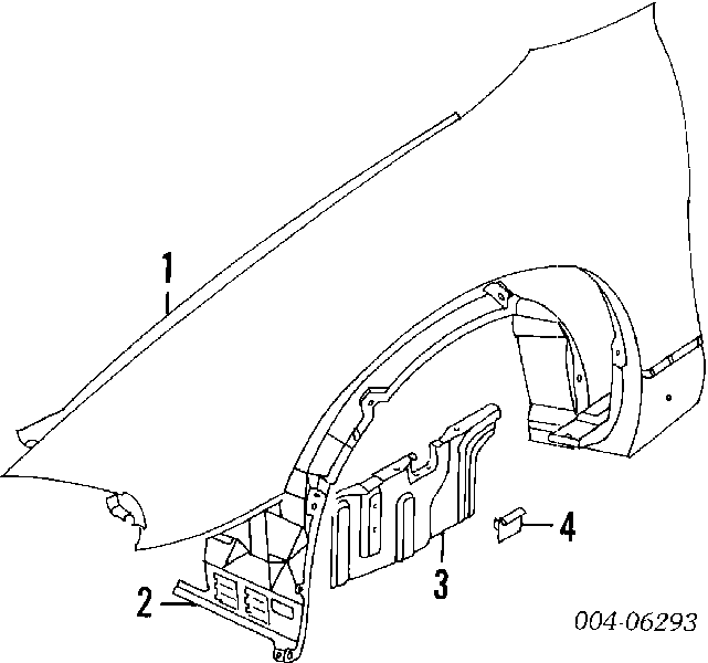 Крило переднє праве на Chrysler Sebring LX 