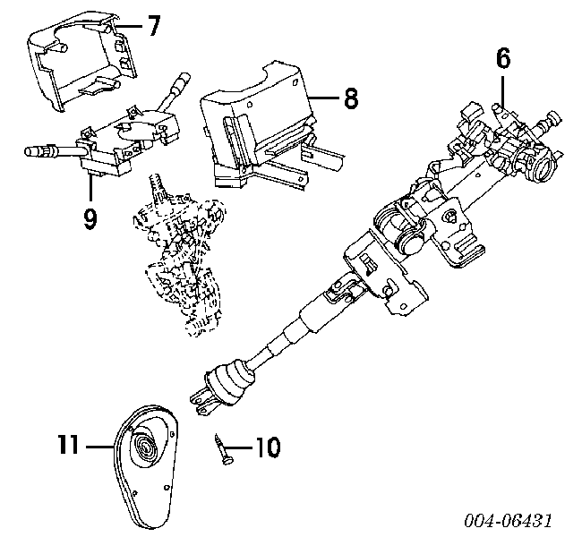 Корпус замка запалювання Chrysler 4671324 ціна, від 24.47 USD
