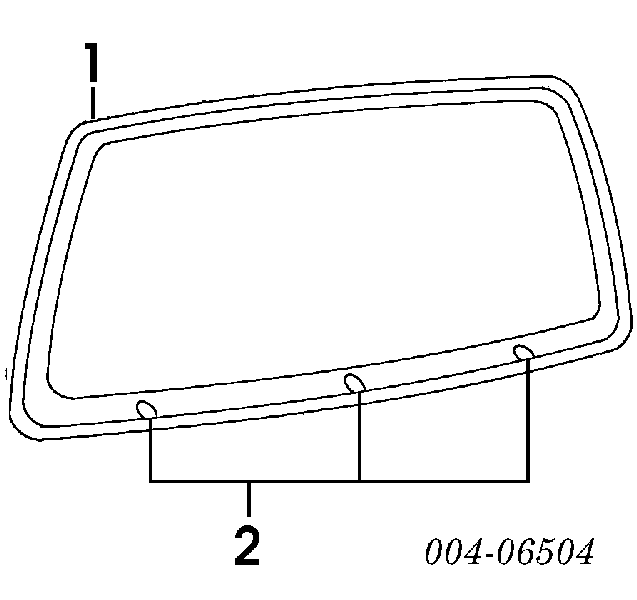 Скло заднє, 3/5-й двері (ляди) 55255596 Chrysler