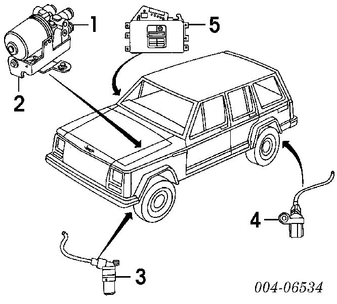 R2003297AB Chrysler насос абс (abs головного гальмівного циліндру)