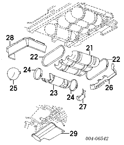6031321 Chrysler Пістон (кліп) кріплення обшивки кришки багажника