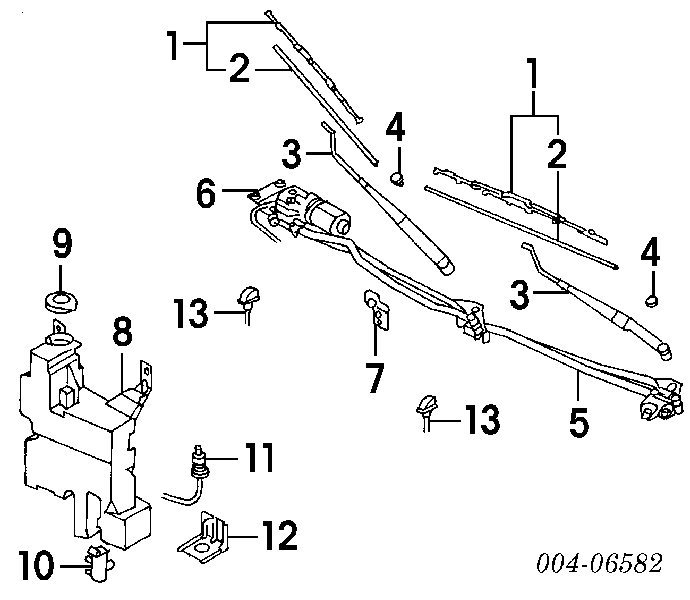 Щітка-двірник лобового скла, водійська MR311076 Chrysler