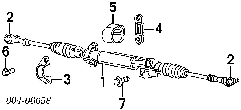 Купити 04743080AC Chrysler Рульова рейка
