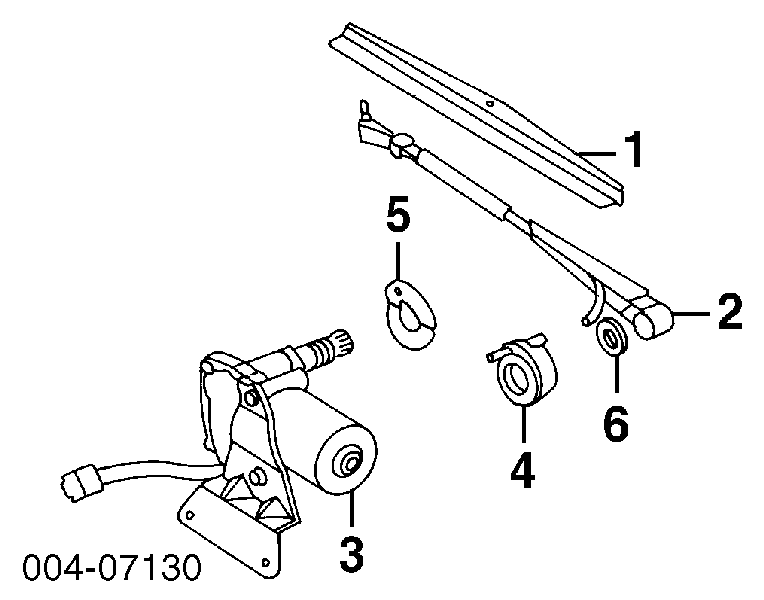 Двигун склоочисника заднього скла 04856364 Chrysler