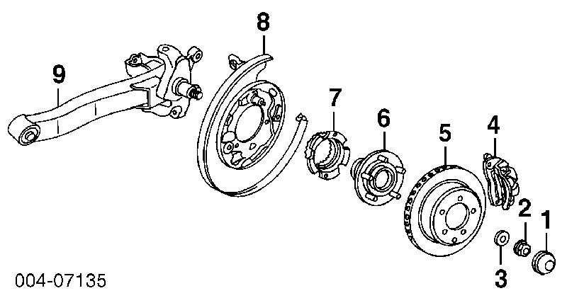 Шланг гальмівний задній MR129750 Chrysler