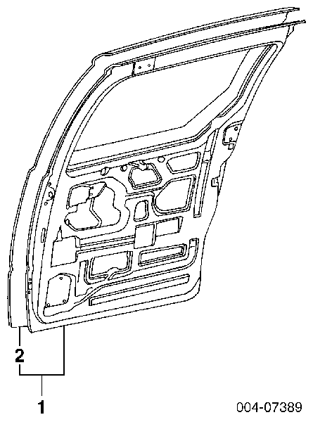 Двері задні, ліві Chrysler Voyager 2 GS (Крайслер Вояжер)