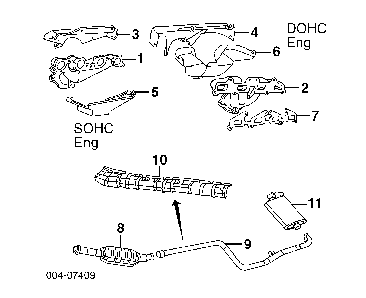 Прокладка випускного колектора 4667492 Chrysler