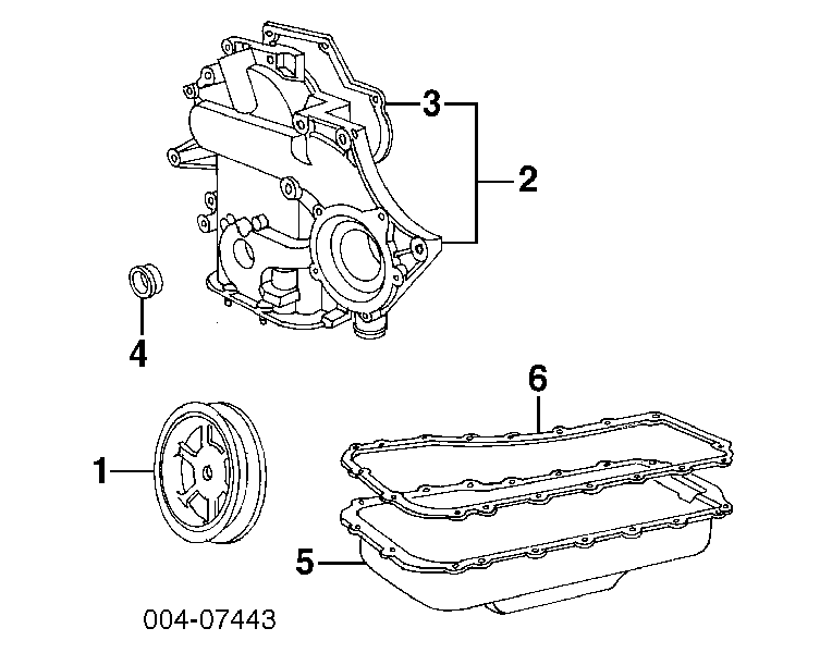 Прокладка піддону картера двигуна Chrysler Intrepid (Крайслер Intrepid)