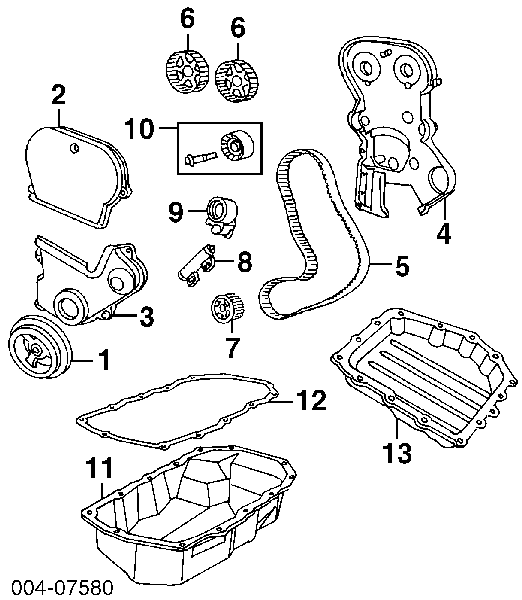 Ролик ременя ГРМ, паразитний 4694228 Chrysler