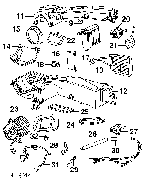 Радіатор пічки (обігрівача) 2404N81 Polcar