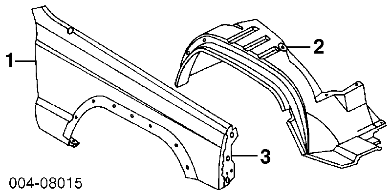 Ліве переднє крило Jeep Cherokee II позашляховик (XJ) (1988 - 2001) ціна, від 67.31 USD