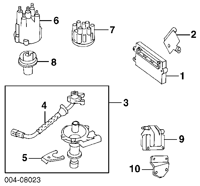 Розподільник запалювання (трамблер) 56041033 Chrysler