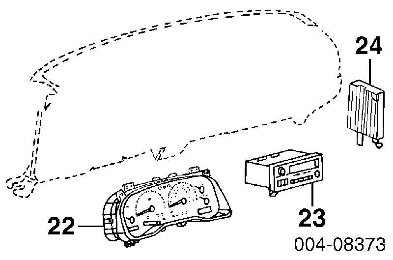 4858556AD Chrysler магнітола (радіо am/fm універсальна)