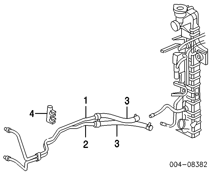 Трубка/шланг охолодження АКПП, обратка Jeep Grand Cherokee (Джип Гранд черокі)
