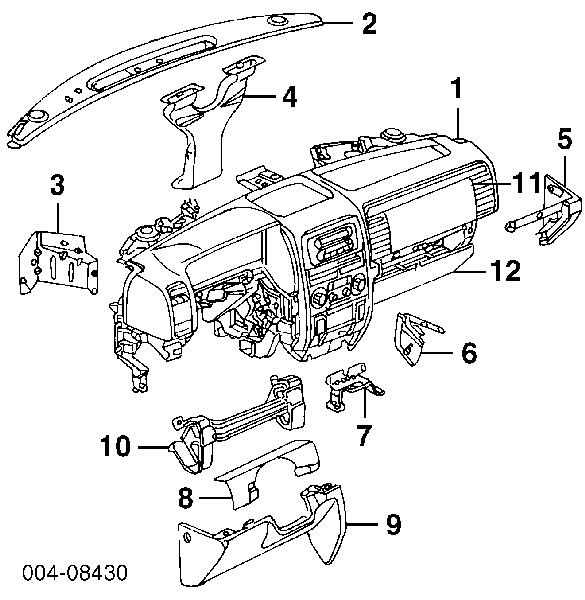  Панель приладів торпеди Jeep Grand Cherokee 