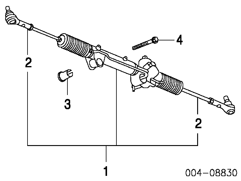 Рейка рульова 52106405AI Chrysler