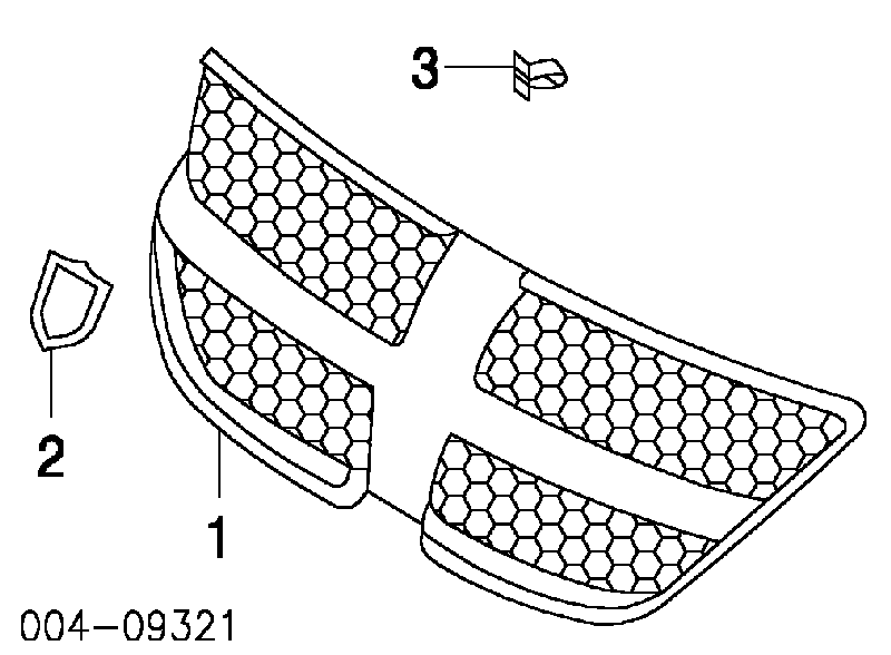 Решітка радіатора 4857296AA Chrysler