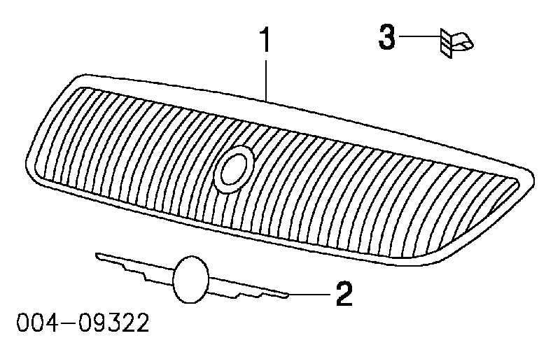 4857300AA Chrysler Решітка радіатора