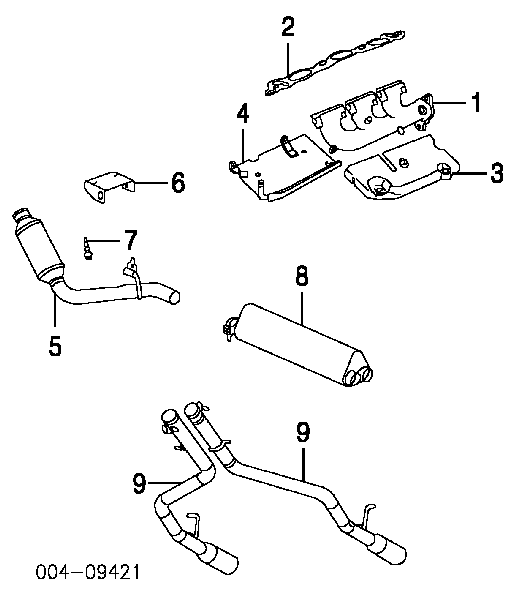 Прокладка впускного колектора, нижня 4663852 Chrysler