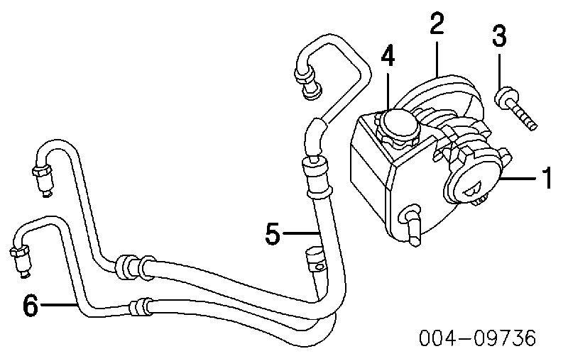 Насос гідропідсилювача керма (ГПК) 52087871AE Chrysler