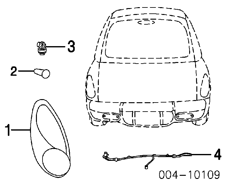 Ліхтар задній правий Chrysler PT Cruiser (Крайслер PT Cruiser)