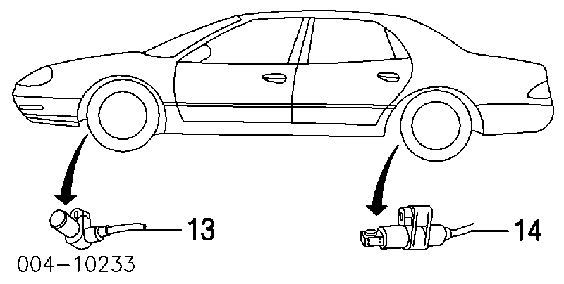 Датчик АБС (ABS) передній, правий Chrysler Intrepid (Крайслер Intrepid)