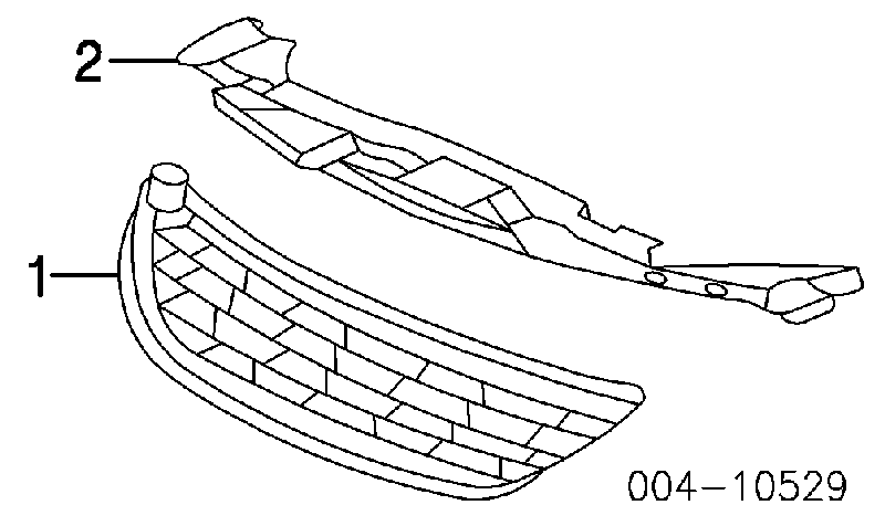 4857625AA Chrysler Решітка радіатора