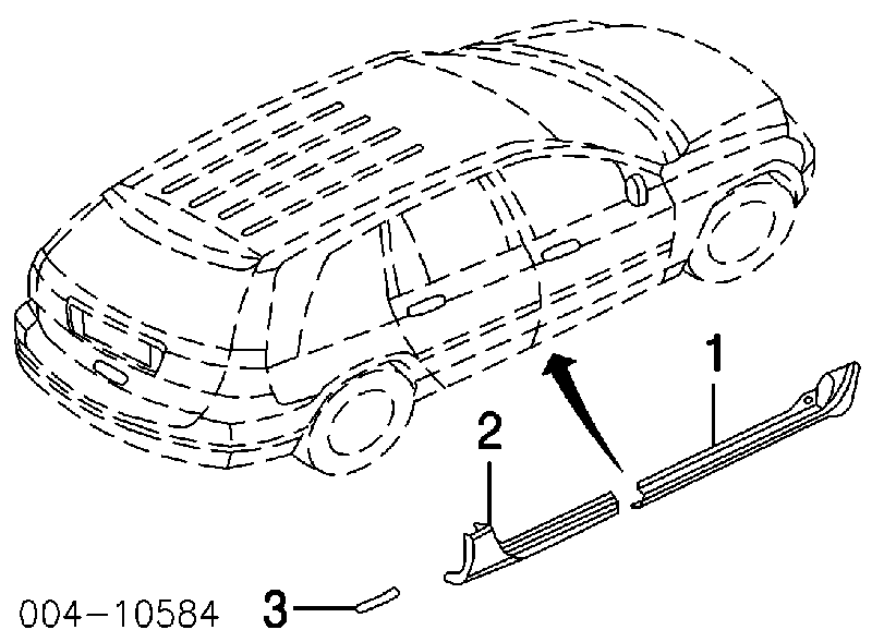6036155AA Chrysler Пістон (кліп) кріплення бампера заднього