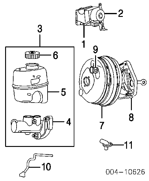 Датчик АБС (ABS) передній, лівий 52128695AA Chrysler