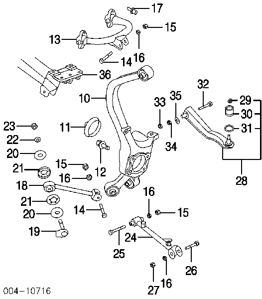 MR961547 Chrysler сайлентблок цапфи задньої