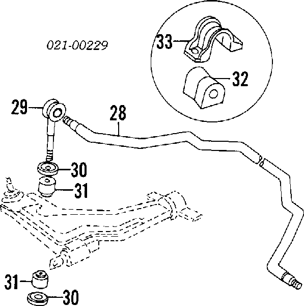 46402696 Fiat/Alfa/Lancia Втулка стабілізатора переднього