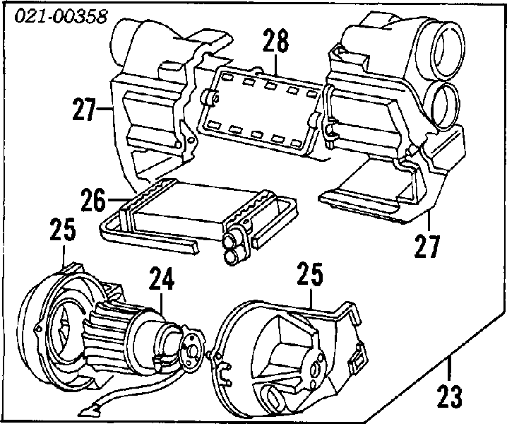 Двигун вентилятора пічки (обігрівача салону) Alfa Romeo 164 (164) (Alfa Romeo 164)