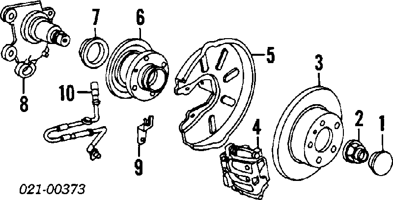 Супорт гальмівний задній правий Lancia Thema (834) (Лянчія Thema)