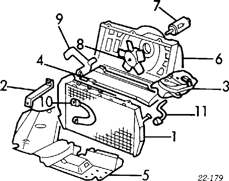 Шланг/патрубок радіатора охолодження, нижній на Audi 100 (43, C2)