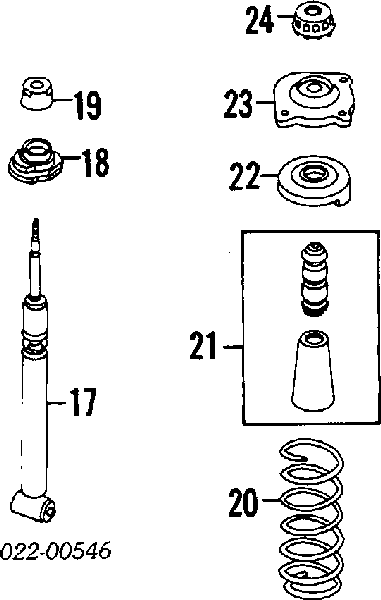Проставка (гумове кільце) пружини задньої, нижня 443512103 VAG