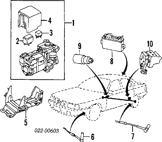 Датчик АБС передній 4A0927803 VAG