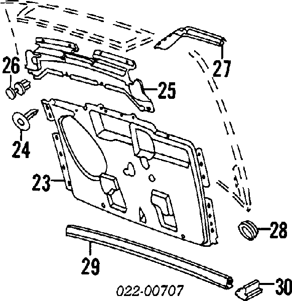 Шумоізоляція капота на Audi 80 (8C, B4)