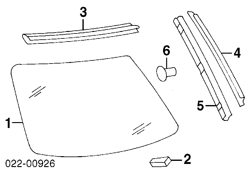  Скло заднє Audi A4 