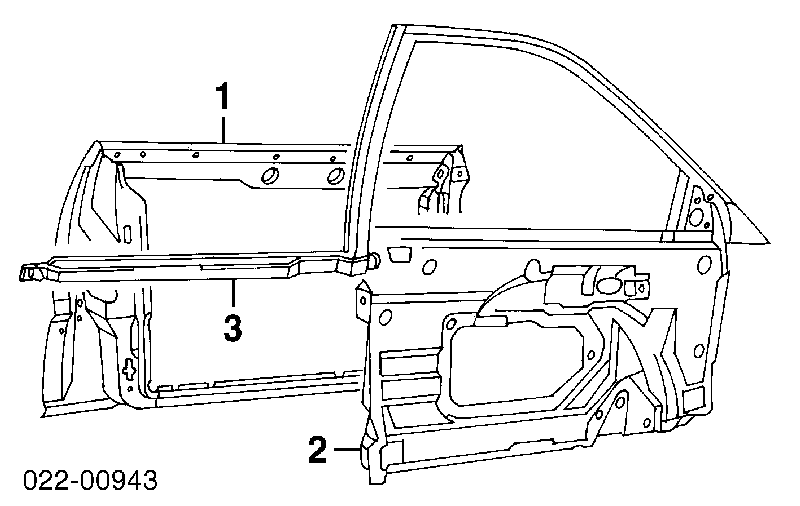 Двері передні, праві Audi A4 B5 (8D2) (Ауді A4)